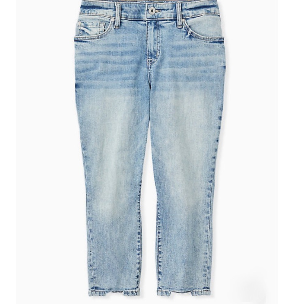 Torrid Crop Mid Rise Skinny Jean Vintage Sretch👖